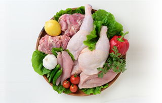 新鮮でおいしい鶏肉